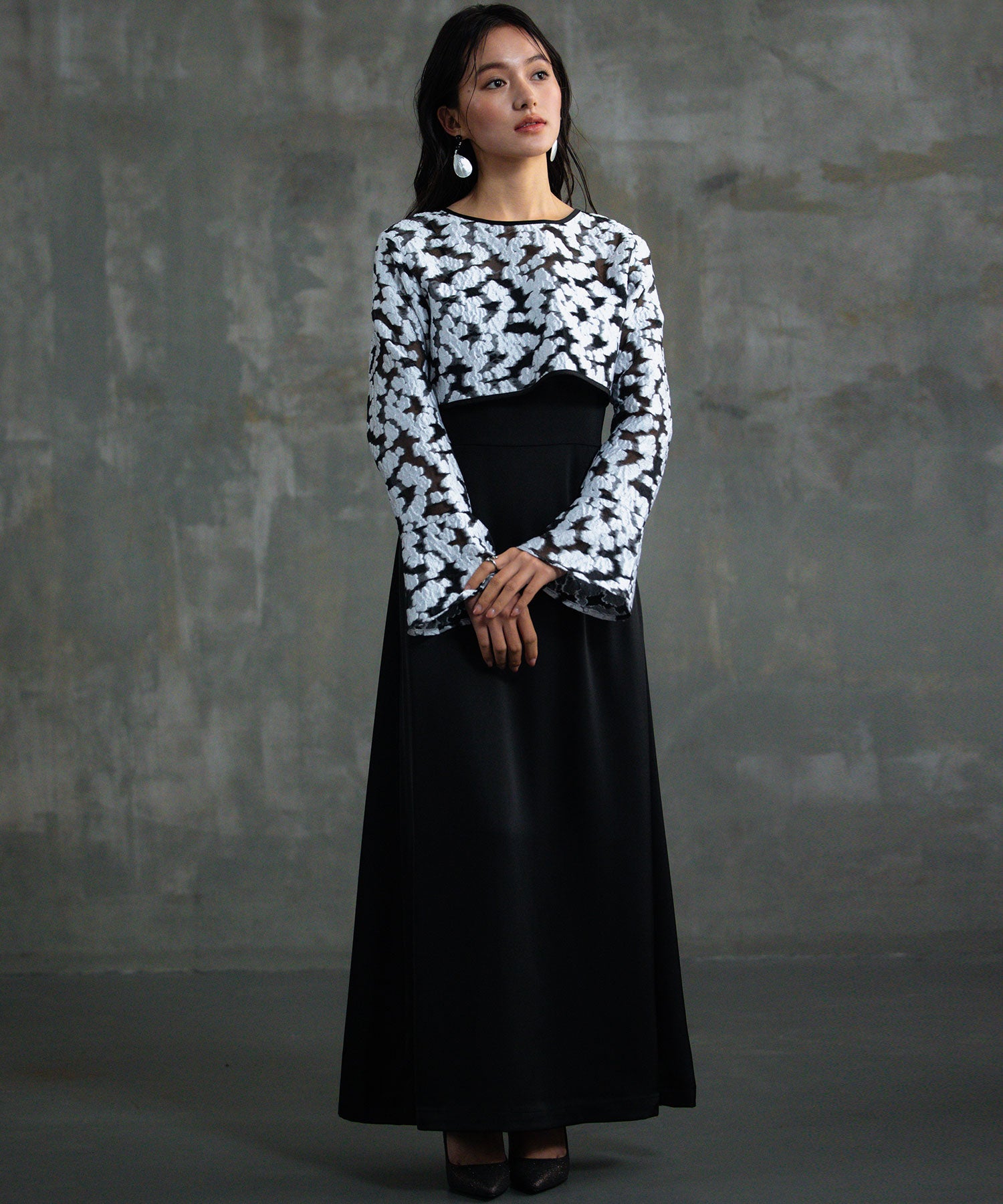 ドレス ワンピース ボレロ セット 結婚式 披露宴dsh0128 ブラック