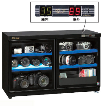 中型 カメラ22～33台収納｜防湿庫（カメラ・レンズ保管）のトーリ・ハン