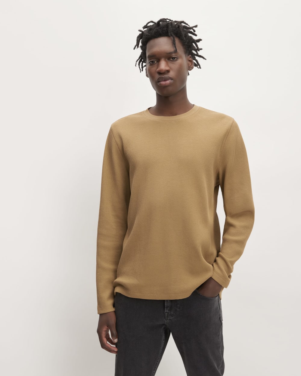 The Waffle Long-Sleeve Crew | Toasted Coconut – Everlane