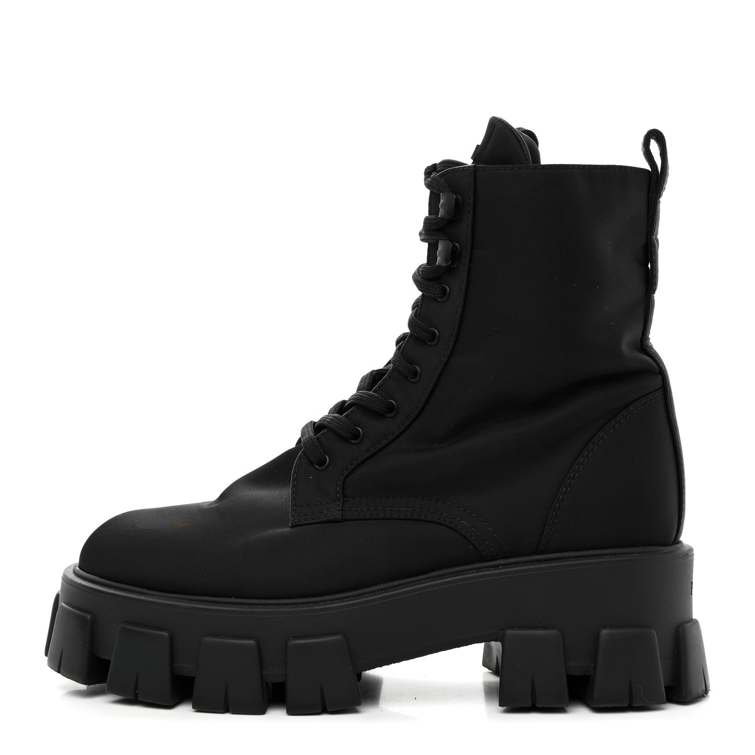 Prada Re-Nylon Gabardine Metal Triangle Logo Monolith Pouch Pocket