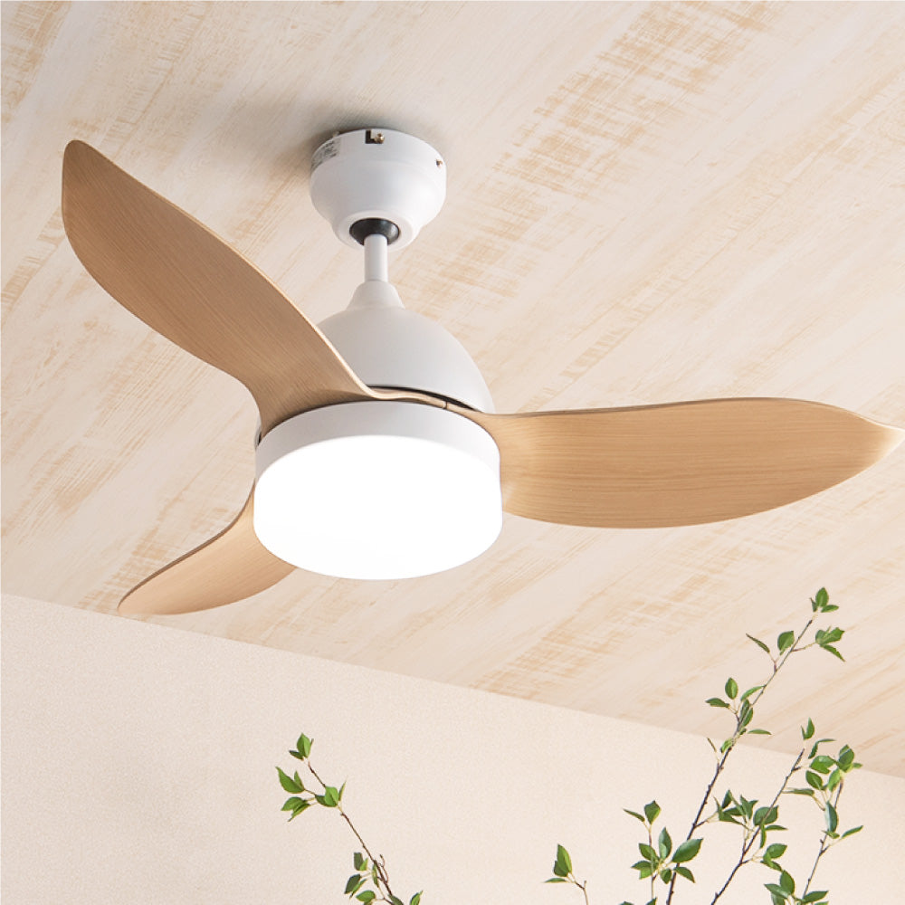 あす着] シーリングファンライト 傾斜天井対応 リモコン付き DC