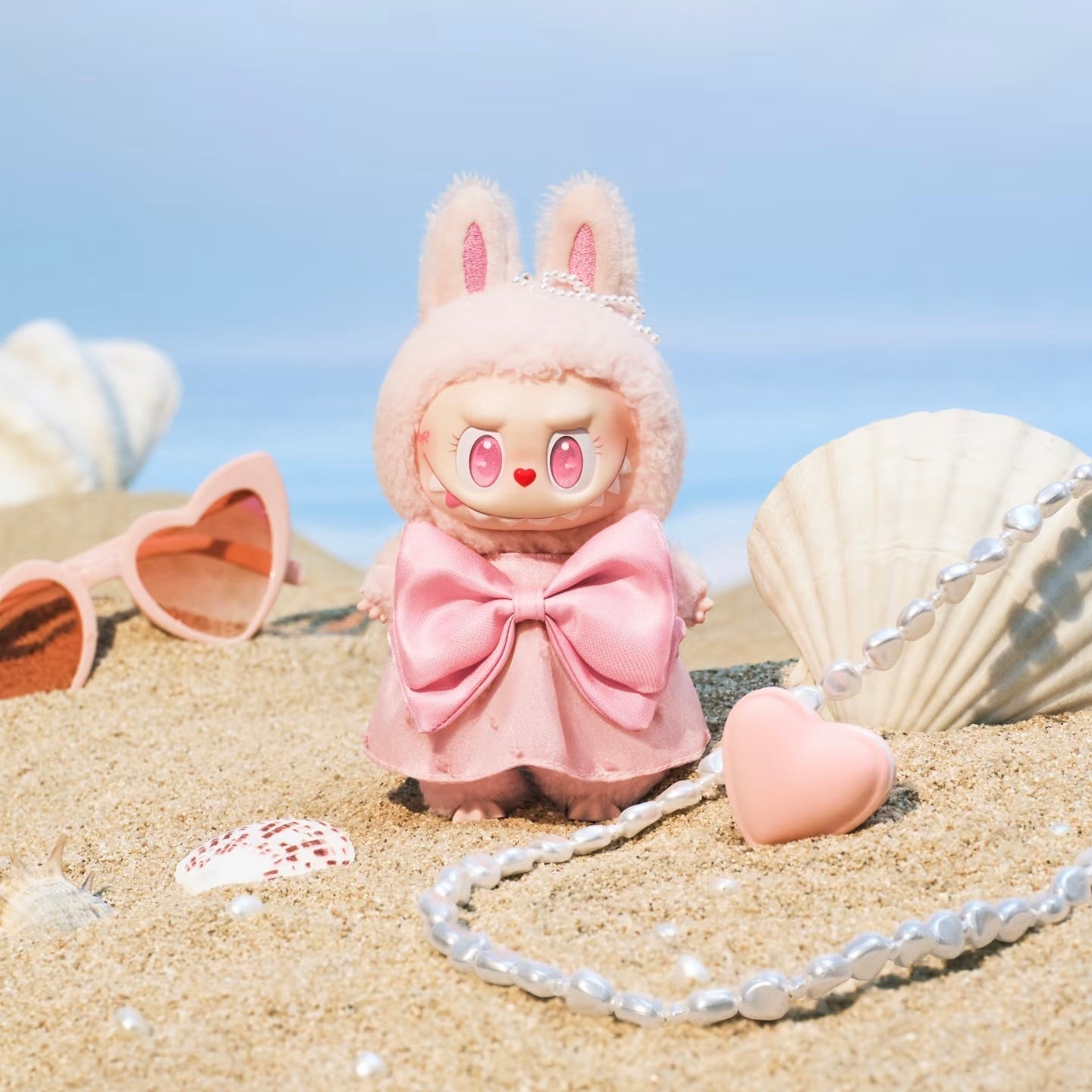 Labubu The Monsters Mokoko Jump Into Summer Vinyl Plush Pendant