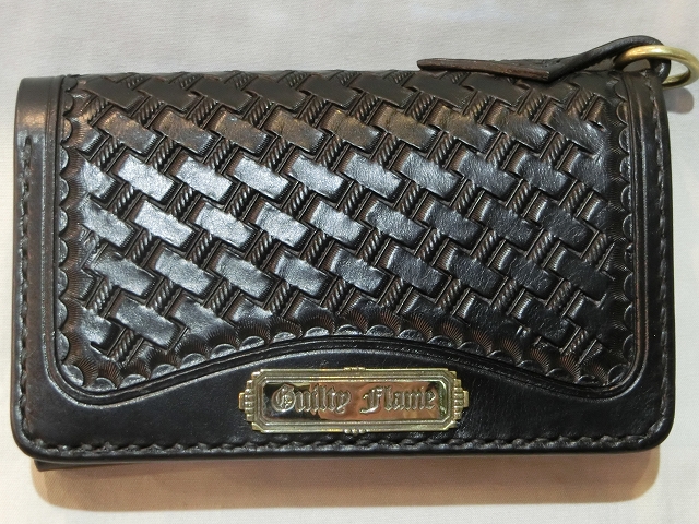 GuiltyFlame ギルティーフレーム レザーウォレット GF-MW1 BLACK 商品