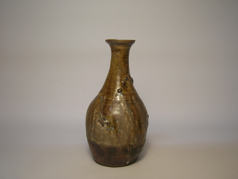 古唐津 輪線文大徳利 花瓶 発掘品 蒐集家放出品 桃山〜江戸初期 古美術