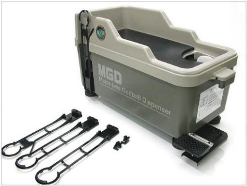 電気のいらないゴルフボールディスペンサー 電源を使わず、無動力で