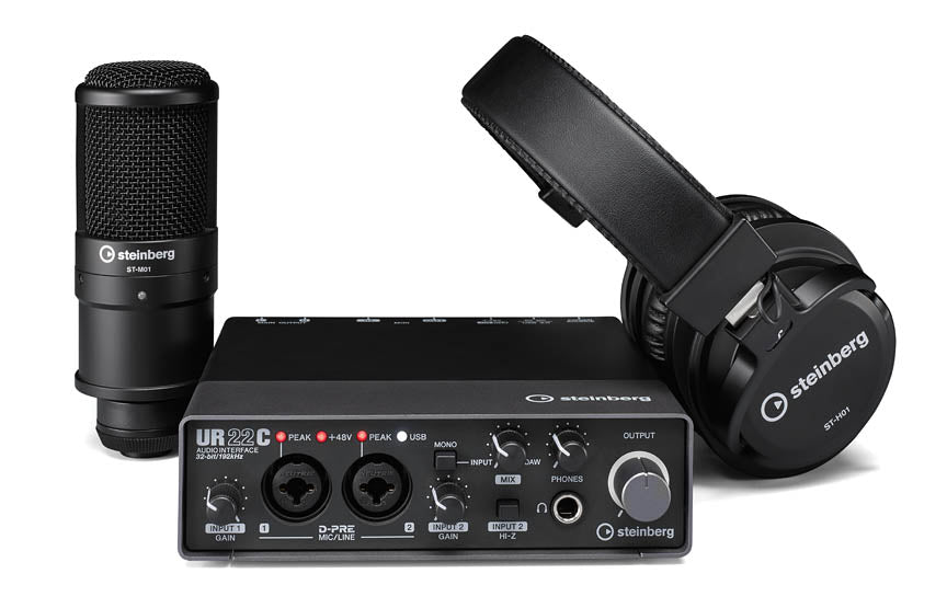 Steinberg UR22CR PACK - Audio Interface Recording Pack – Granata