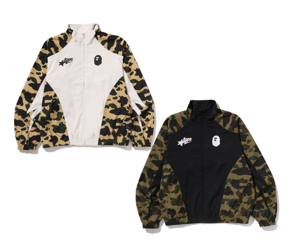 A BATHING APE 1ST CAMO STAND COLLAR TRACK JACKET – happyjagabee store