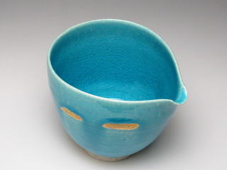 小僧窯 トルコブルー金彩 荒木義隆 マグカップ コーヒーカップ 酒器 鉢