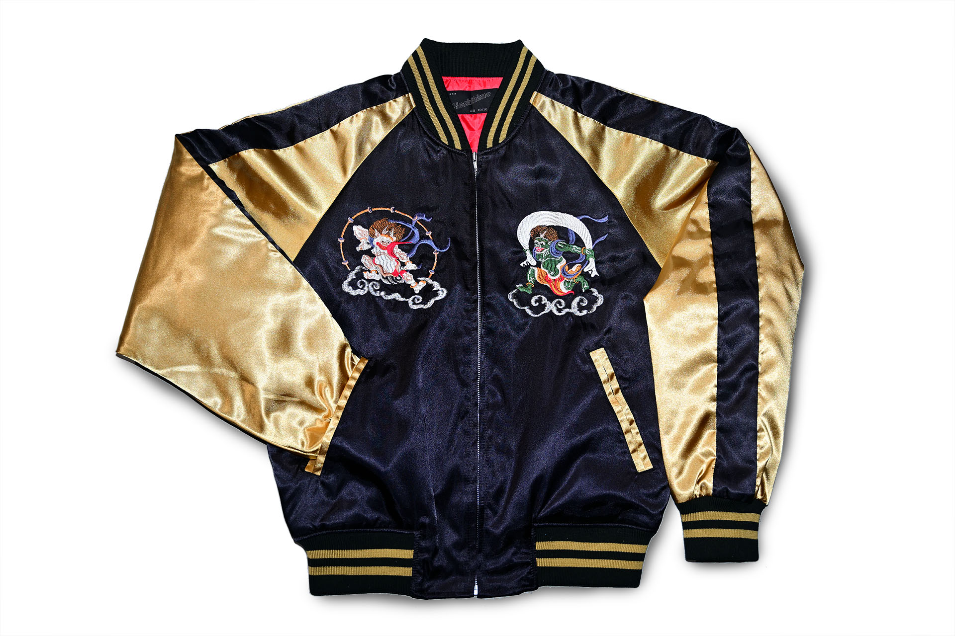 希少Hoshihime 星姫 サテンスカジャン イーグル柄両面刺繍 中綿入り