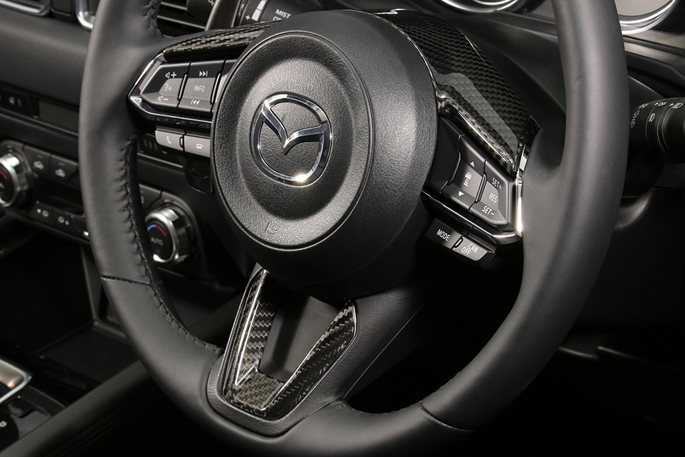 M01 M02 DRY CARBON PANEL-MAZDA KENSTYLEオリジナルステアリング