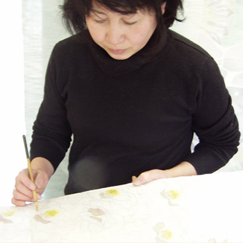 工房かさ音｜京都ろうけつ染め職人 長田 けい子