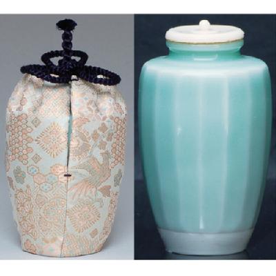 茶入 青磁 肩衝【販売】-茶道具は京都しみず孔昌堂