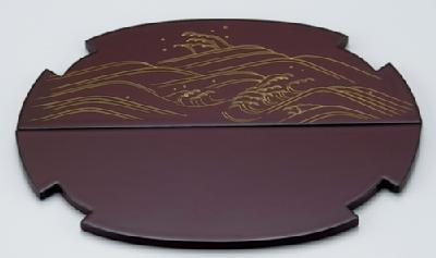 鯉桶水指ウルミ塗 鵬雲斎好写【販売】-茶道具は京都しみず孔昌堂