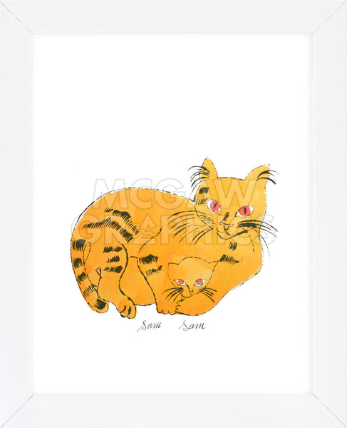 Cat from 25 Cats Name[d] Sam and One Blue Pussy, 1954 (yellow cat