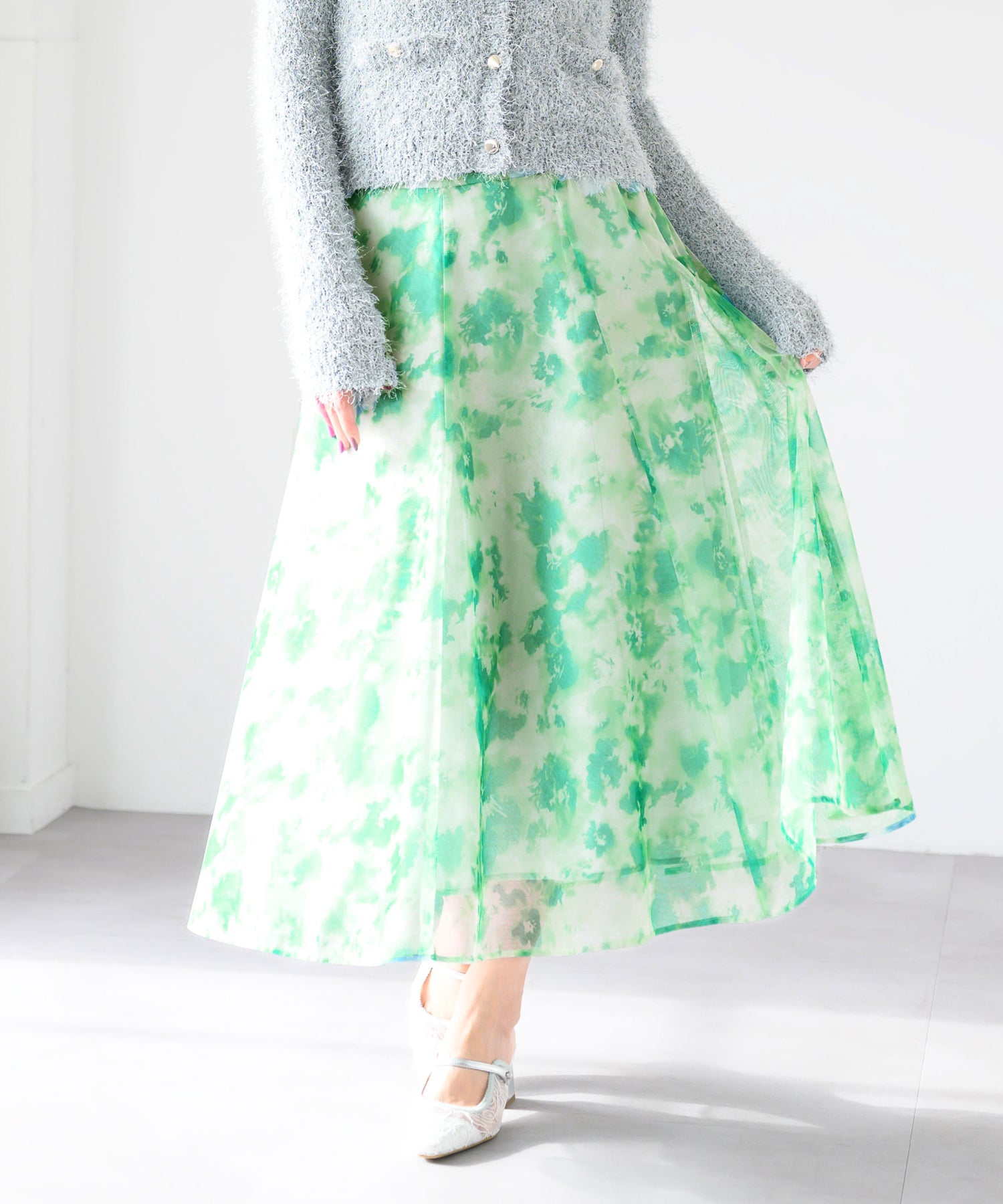 インクフラワーメッシュスカート/MM517201 – MISCH MASCH|31 Sons de mode