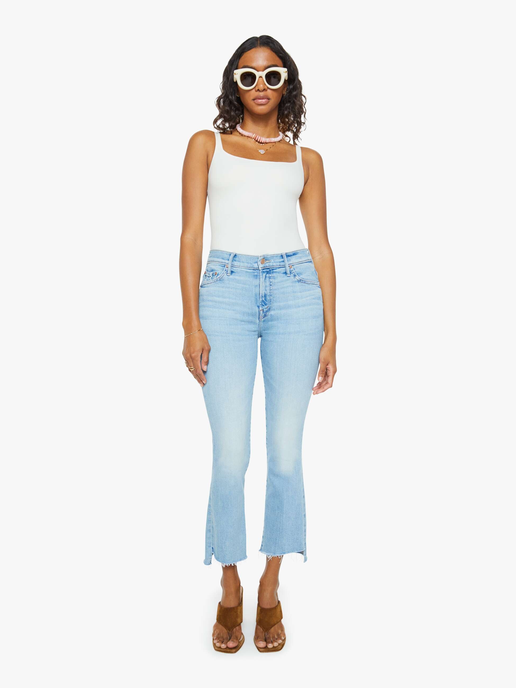 The Insider Crop Step Fray - Beaming | MOTHER DENIM