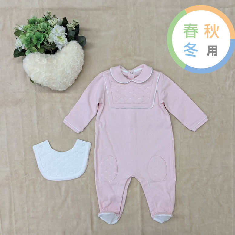 ジョルジオアルマーニ スタイ付ロンパース (ピンク) – ベビー用品