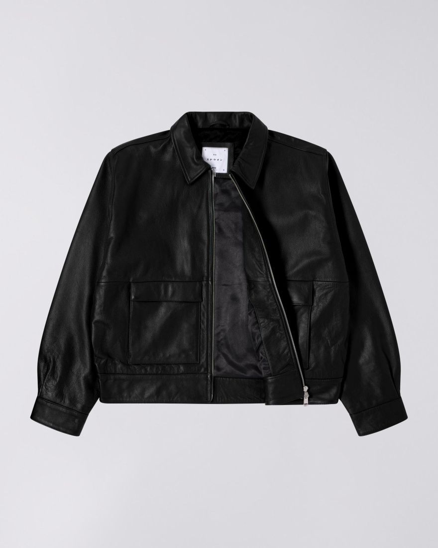 EDWIN Black Leather Dogma Jacket – Ottanio