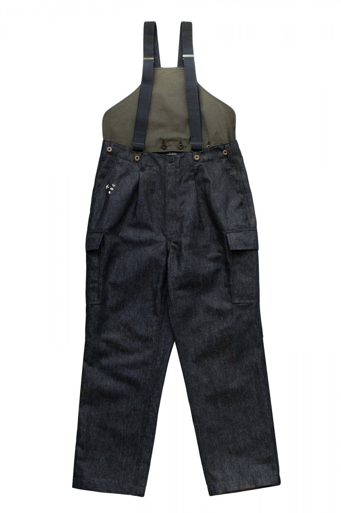 Nigel Cabourn - EXCLUSIVE GERMAN ARMY SUSPENDER PANT - INDIGO