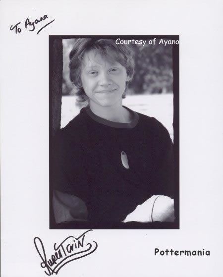ルパート・グリント[Rupert Grint]ファンレター[Fan Mail]情報