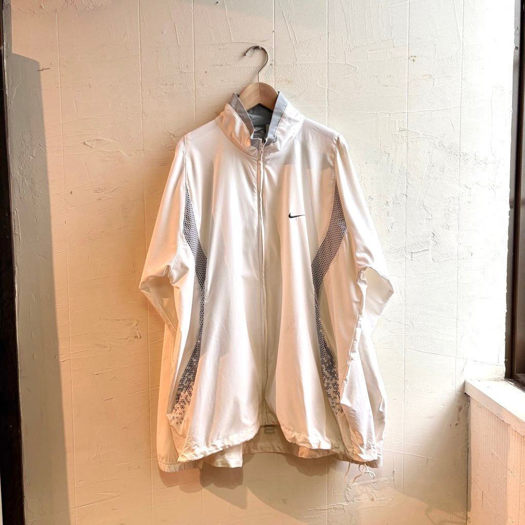古着】00's ナイキ / NIKE SHOX ナイロンジャケット ホワイト 中古