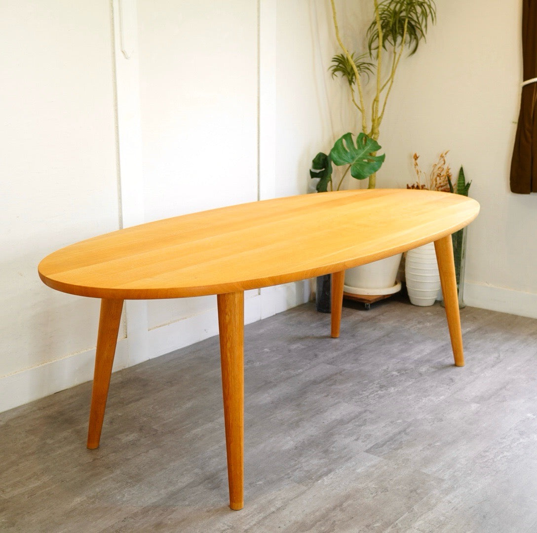 柏木工 / KASHIWA オーク材 オーバル ダイニングテーブル 中古 210