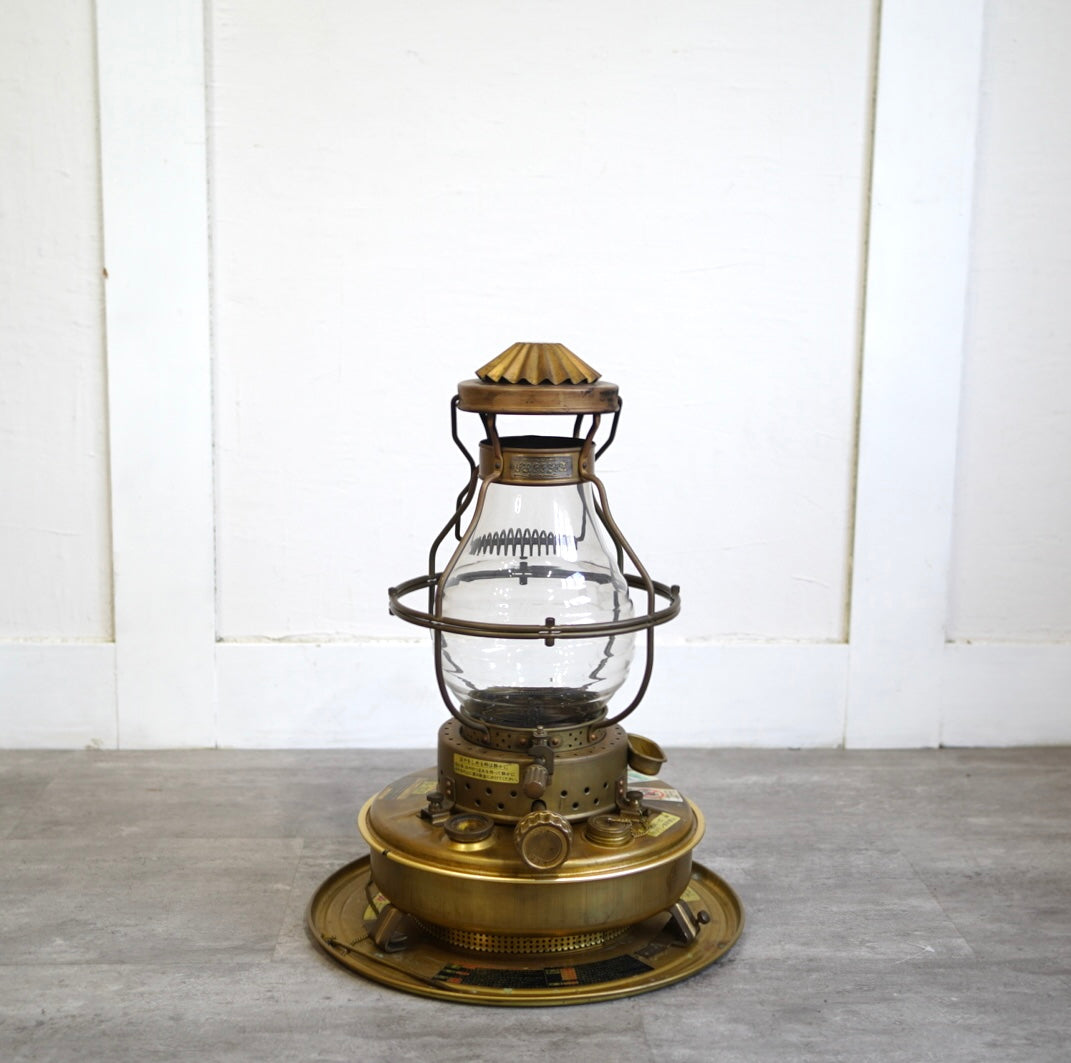 ニッセン / 日本船燈 ストーブ IS-3 ゴールドフレーム レトロ 暖房器具