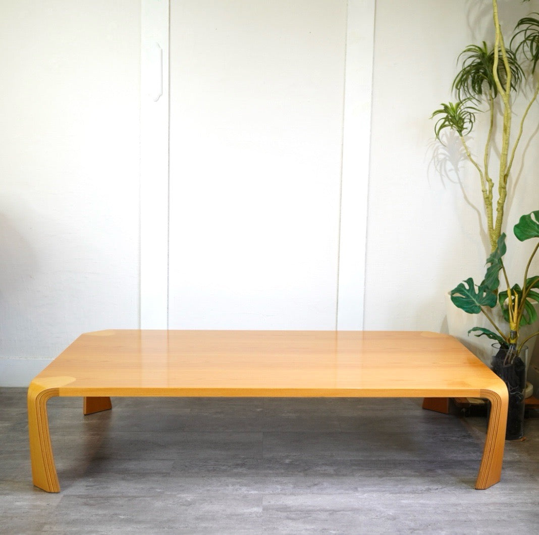 天童木工 / Tendo 座卓 乾三郎 ケヤキ板目 和テーブル ローテーブル
