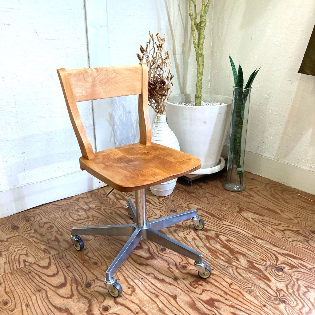 イクスス / ikususu デスクチェア キャスター付き 中古 アルダー材
