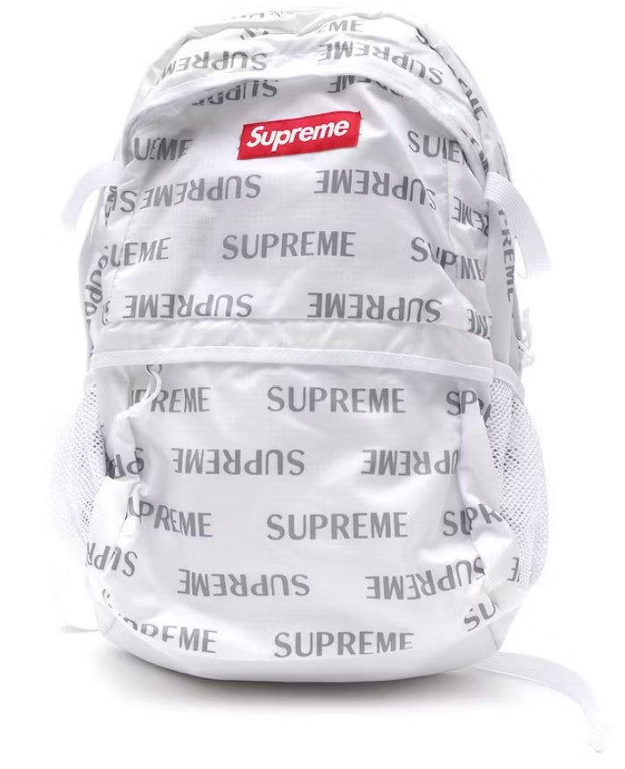 Supreme 3M Reflective Repeat Backpack White – RIF LA