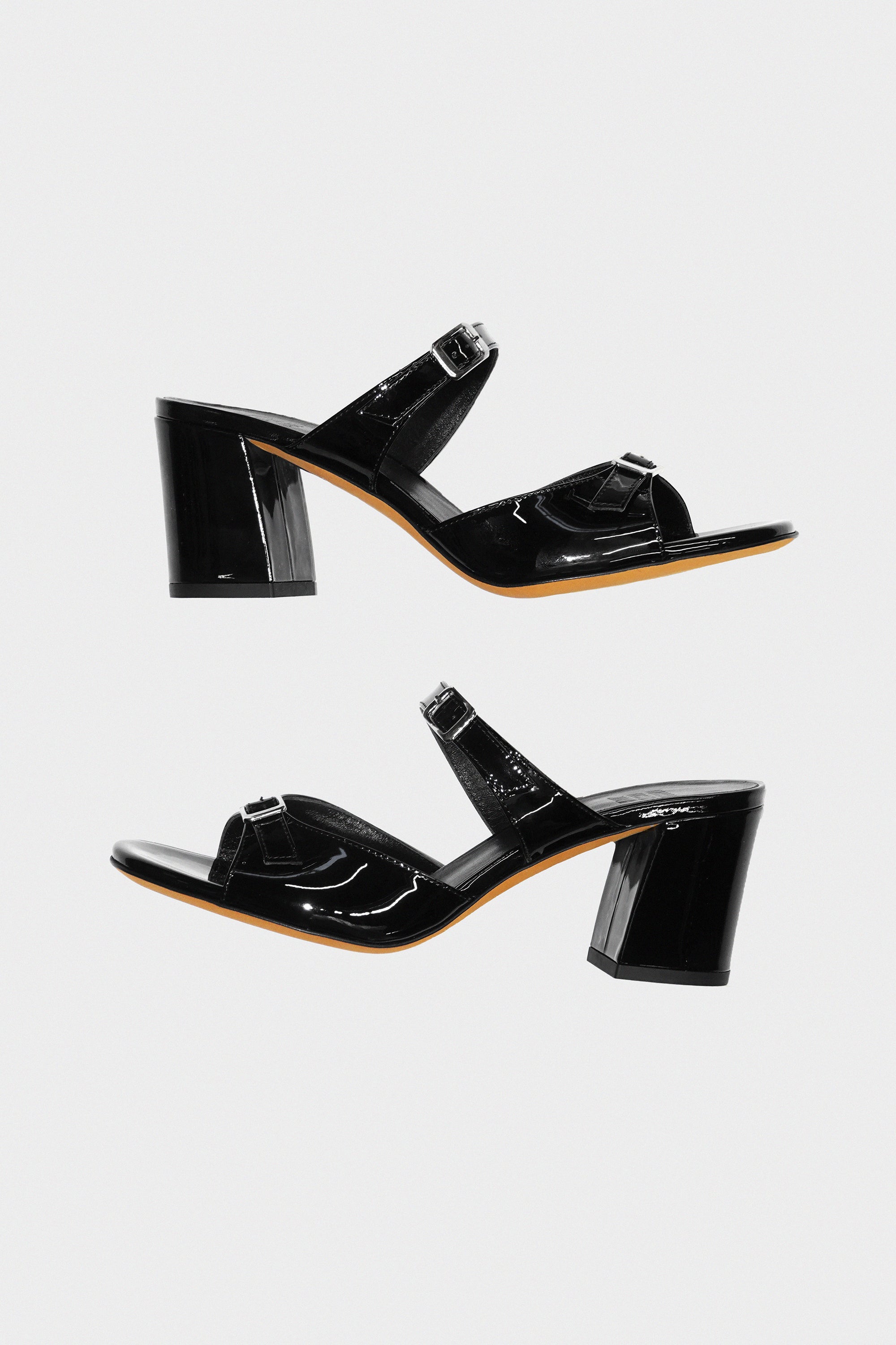 Maryam Nassir Zadeh | Una Sandal in Black Patent – Recital