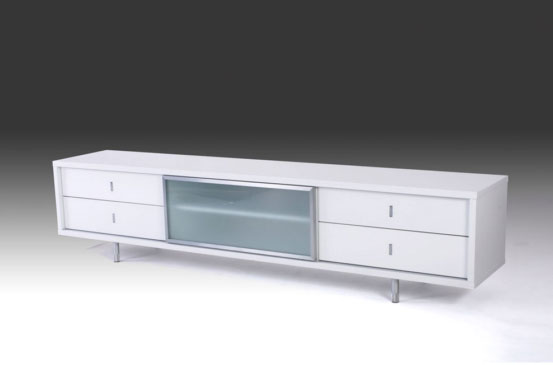 テレビ台 白色鏡面仕上げ 240cm