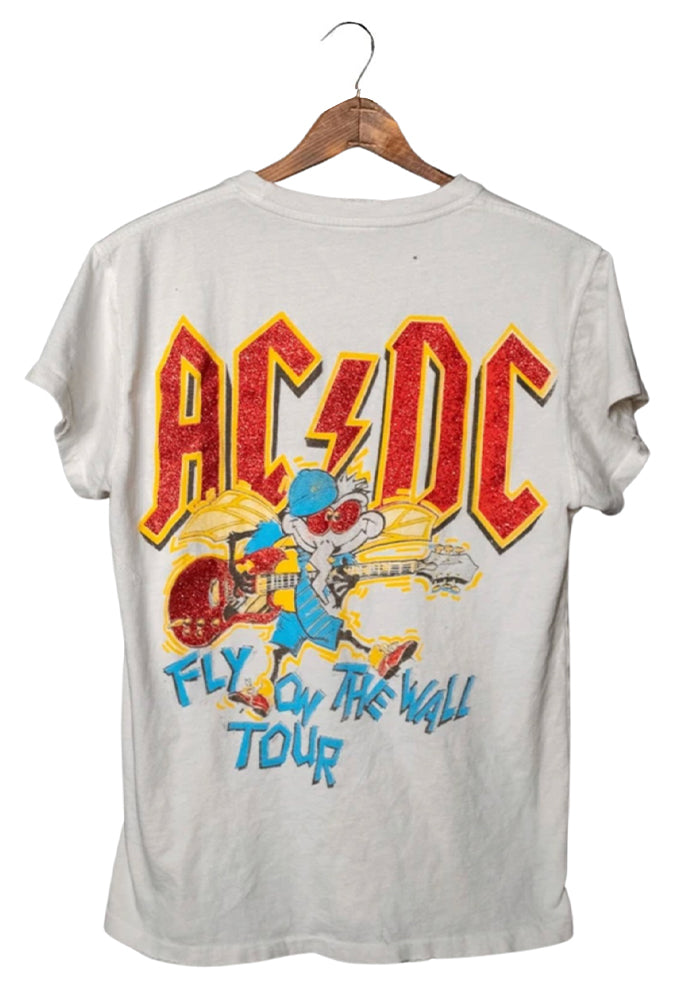 Madeworn ACDC Fly On the Wall Tour Unisex Crew Tee – SINGER22