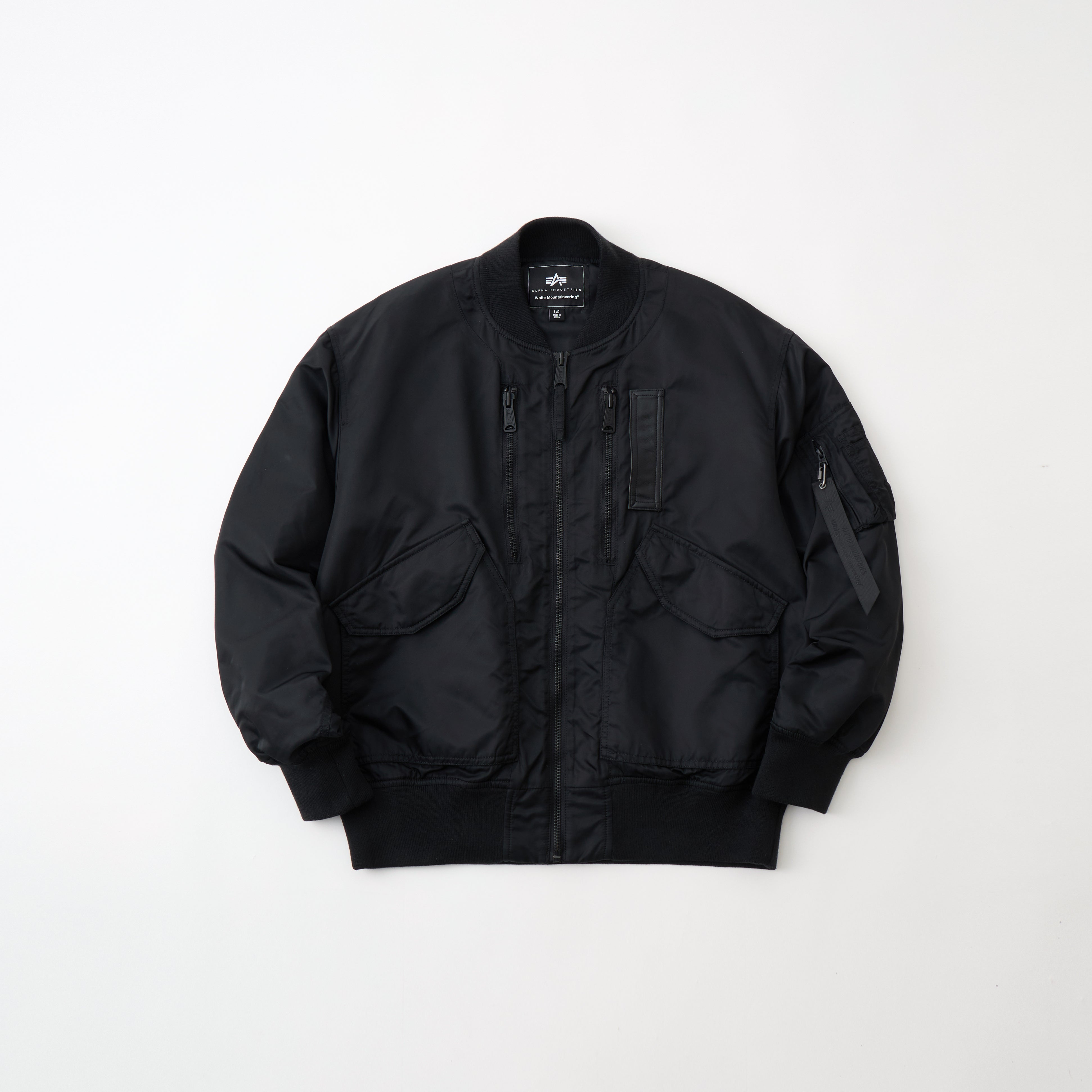 WM × ALPHA INDUSTRIES MA-1 JACKET - White mountaineering
