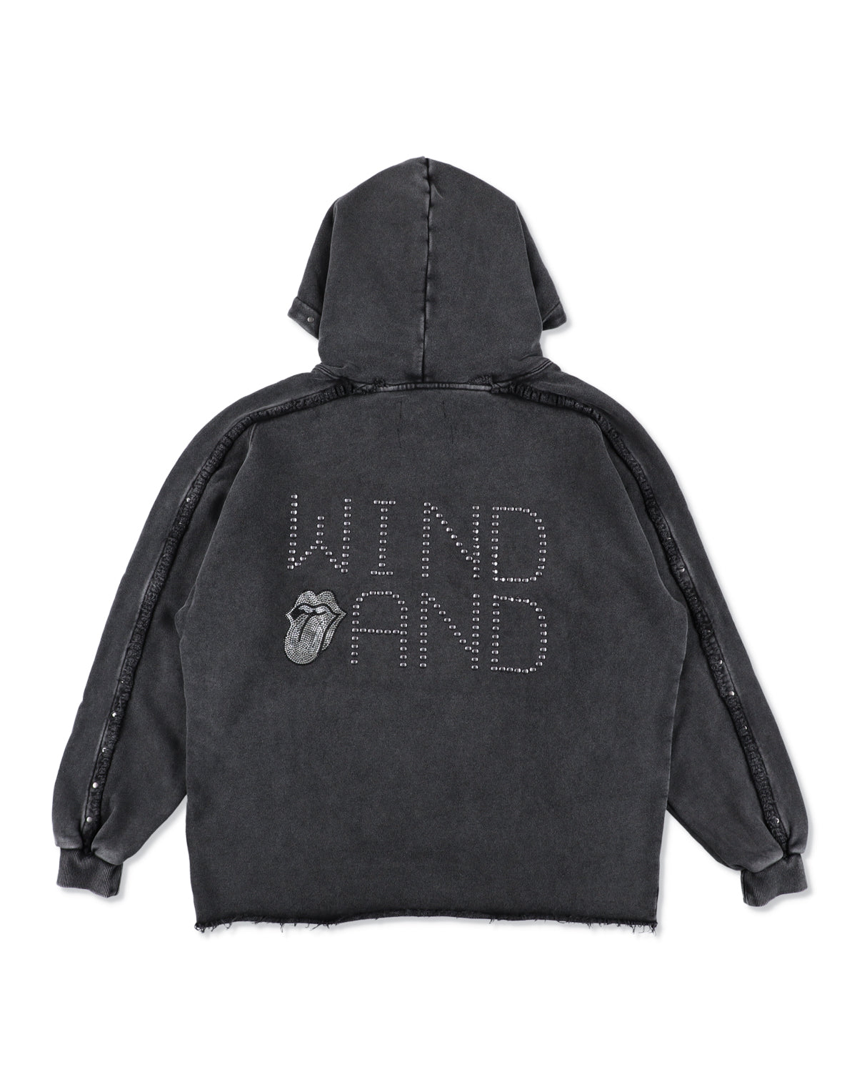 The Rolling Stones x WDS Studs＆Rhine Stones Logo Hooded