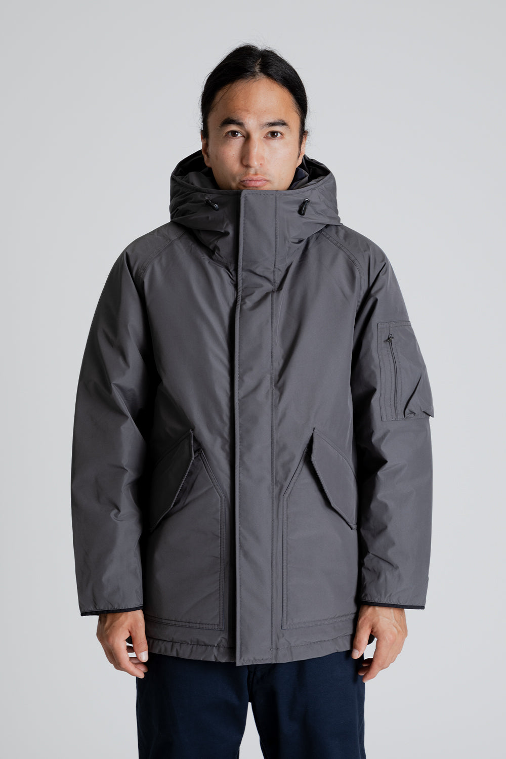 Nanamica GORE-TEX Down Coat in Gray | Wallace Mercantile Shop