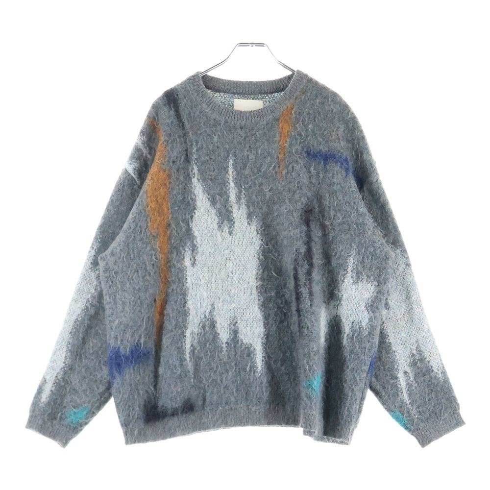 YOKE(ヨーク) 22AW STILL JACQUARD CREWNEC モヘア混 クルーネック