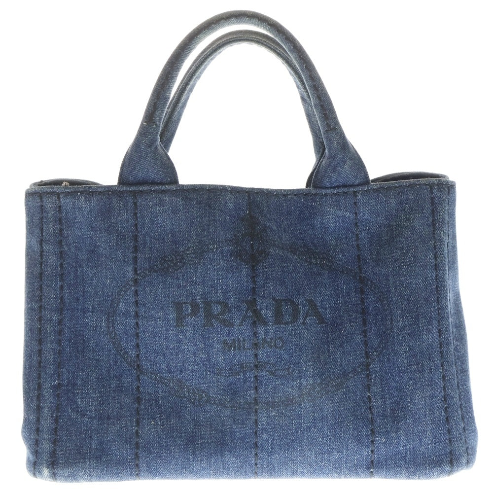 PRADA(プラダ) カナパ ミニ ハンドバッグ トートバッグ デニム