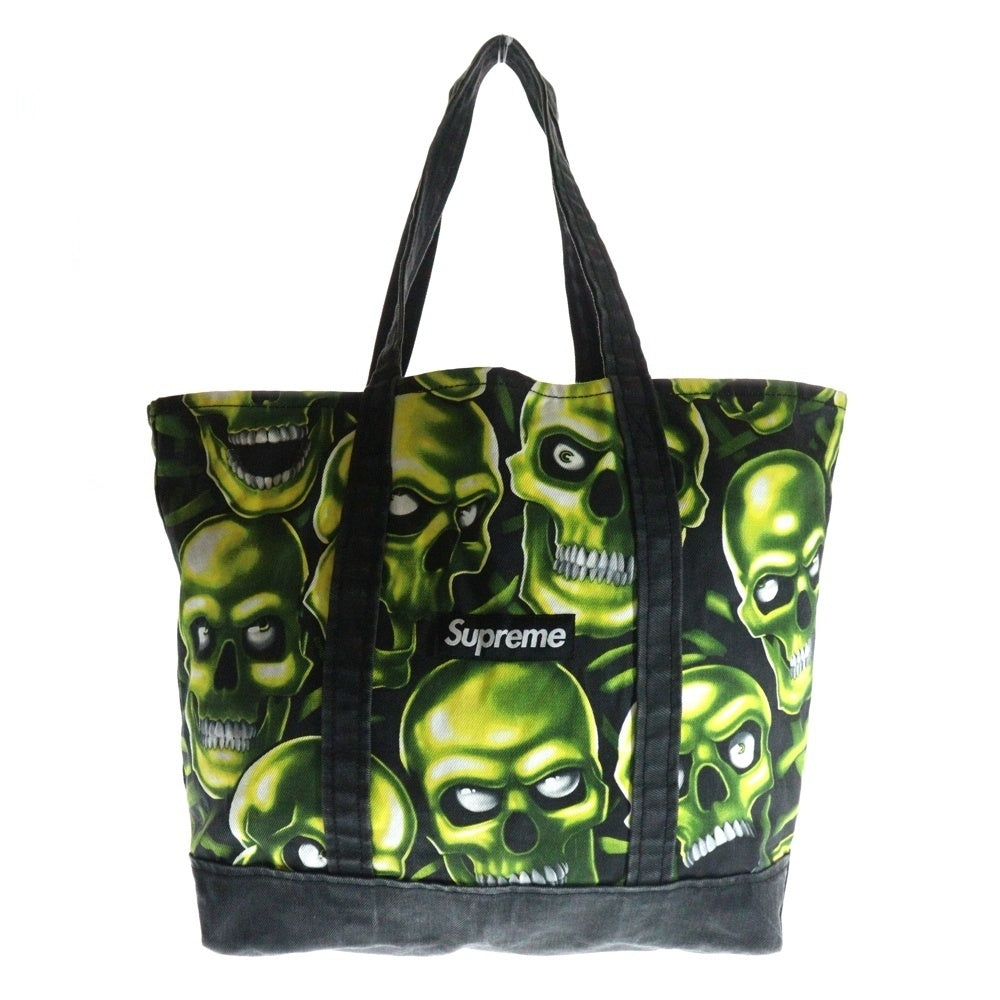 SUPREME(シュプリーム) 18SS Skull Pile Denim Tote スカルパイル