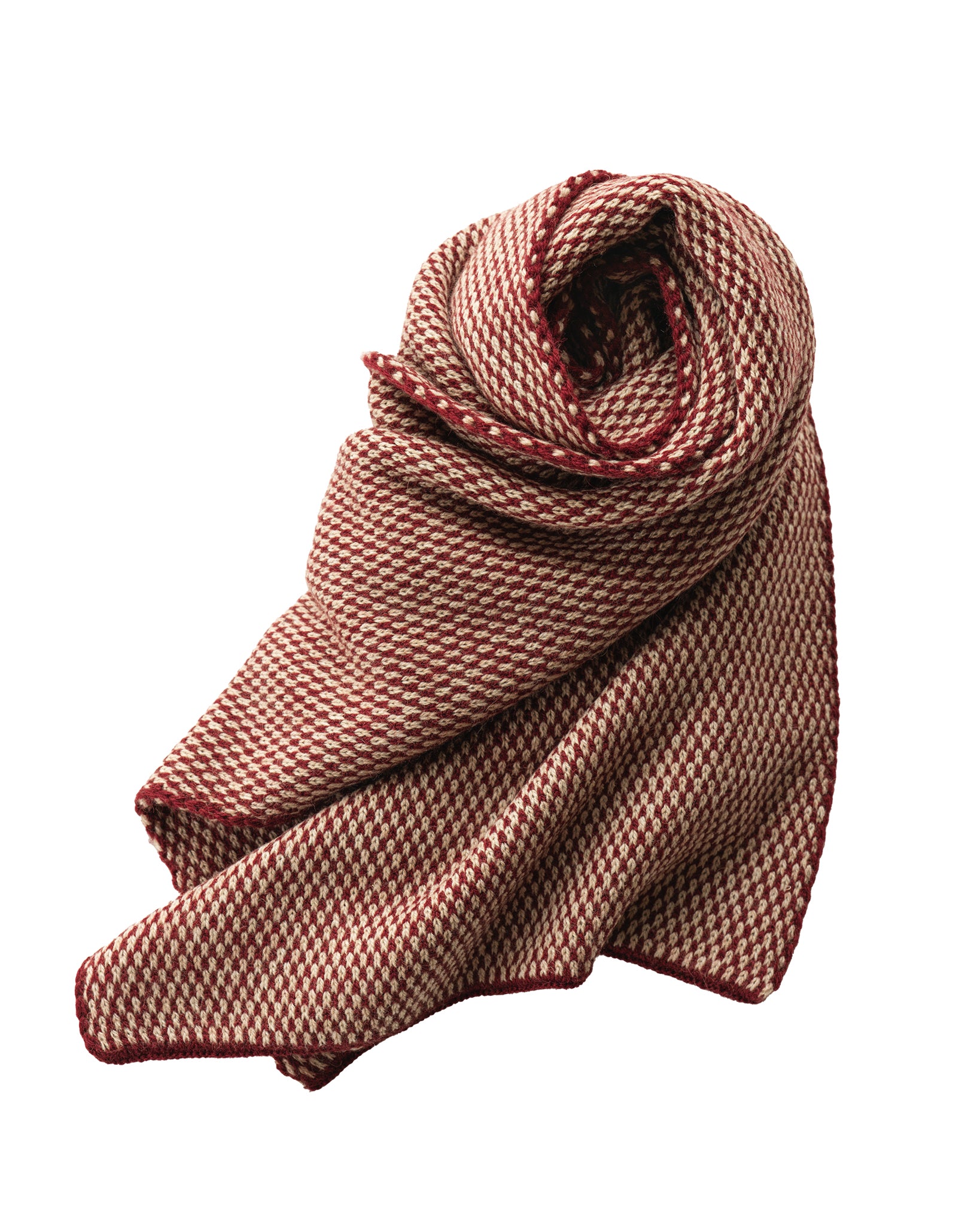 ウールジャカードストール(hand knitting machine) – yourwear