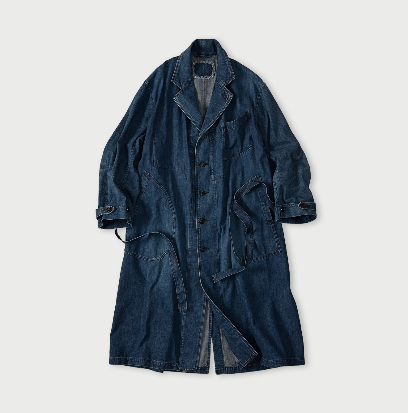 Indigo Mugihiko Denim 908 Work Coat Zyu | 45R Official Online