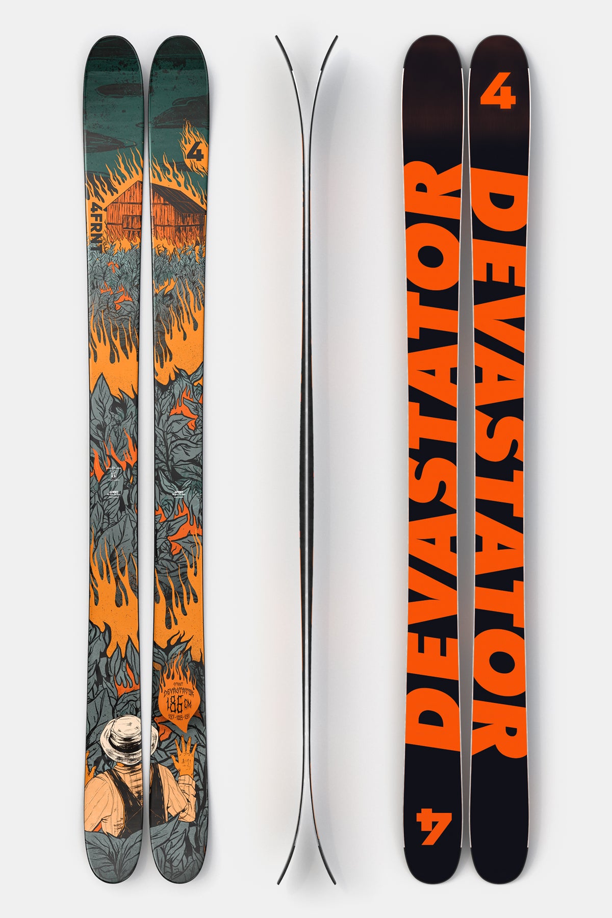 4FRNT Devastator - All Mountain Freeride Ski – 4FRNT Skis