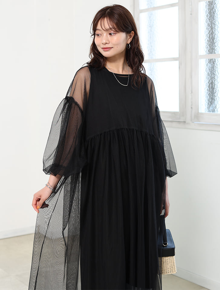 fifth チュール×ノースリーブワンピースセット | 人気レディース