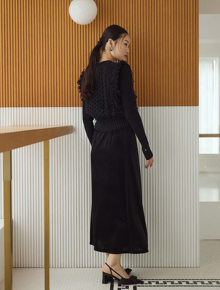 Edit Sheen ベロアフレアスカート | 人気レディースファッション通販