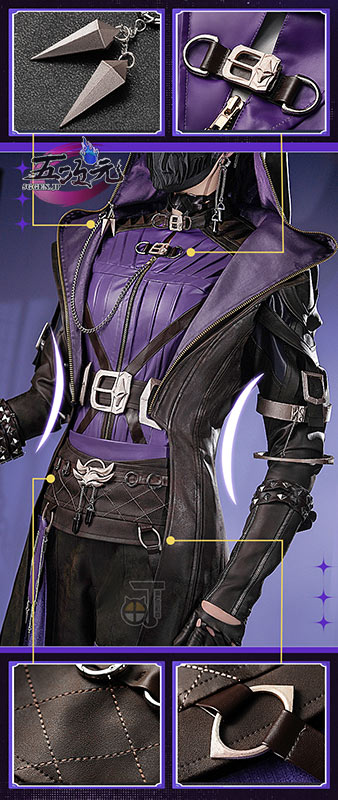 恋と深空 ホムラ潜行者衣装一式 五次元 恋と深空 コスプレ ホムラ 闇夜