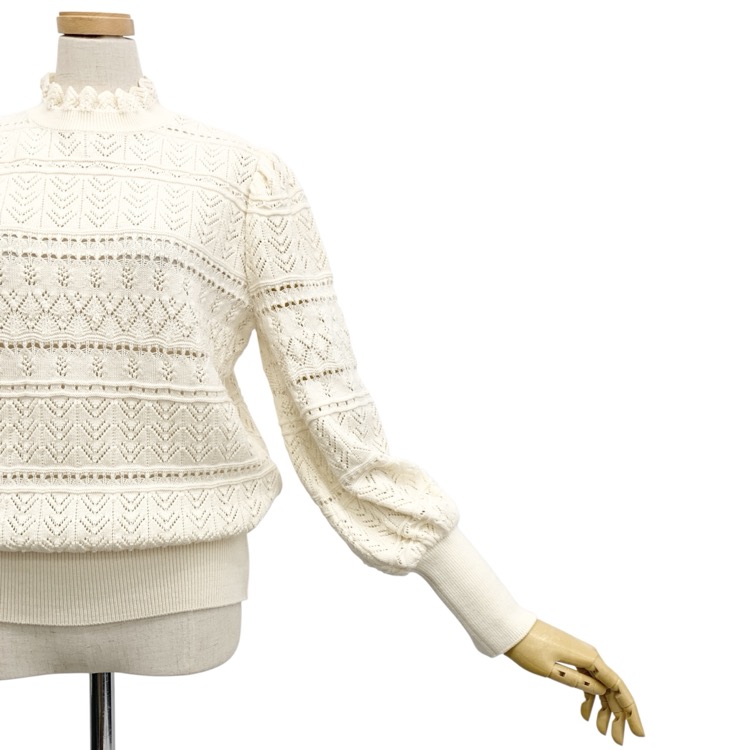 Rene ルネ 透かし編み ニットトップス 6342170 | ブランド服の宅配買取