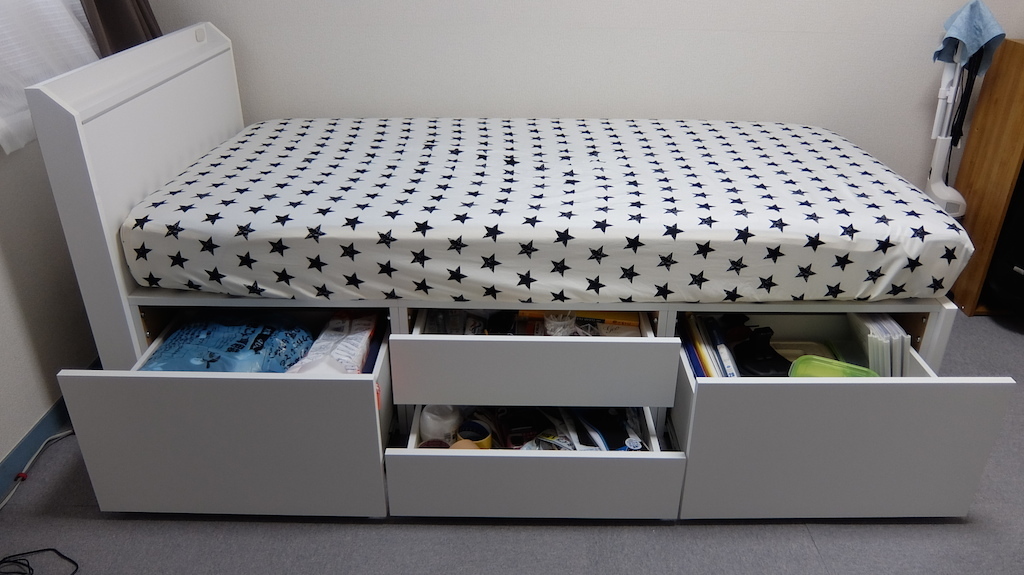 NITORI 収納 ベッドフレーム ジオチェスト シングル 家具 Ja2051