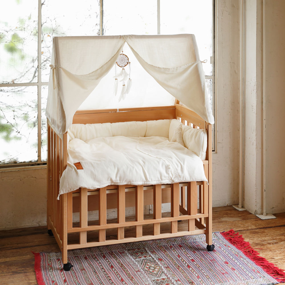 プレイハウス付き 5wayミニベッド&デスク/ ベビーベッド 日本製