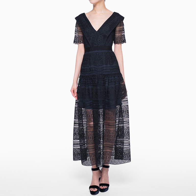 SELF PORTRAIT（セルフポートレイト）シースルーレースドレス-ドレス