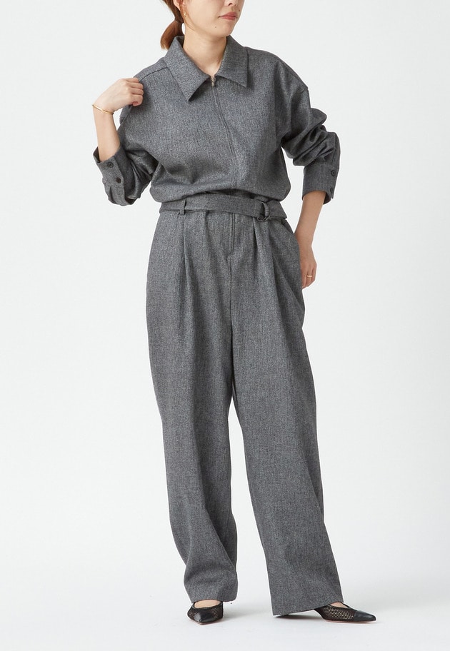 ブライトヘリンボーンジャンプスーツ】｜1er Arrondissement（プルミエ